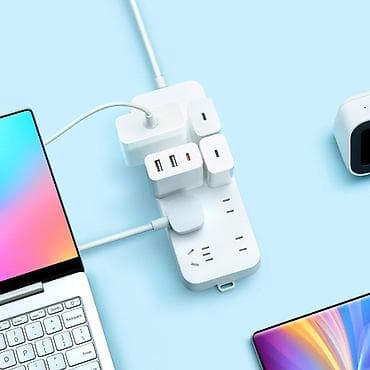 азиаты: Удлинитель-Переноска с 8 розетками Xiaomi Mi Power Strip 💸Цена — 1