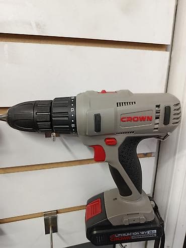 Инструменттер: Аккумуляторная дрель‑шуруповерт CROWN - Питание: литий‑ионный — 1