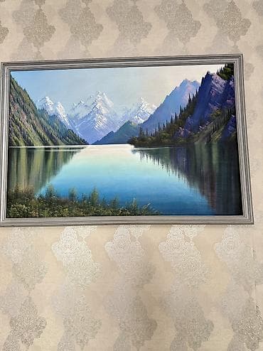 Сүрөттөр жана портреттер: Картина Озеро Сары-Челек — 1