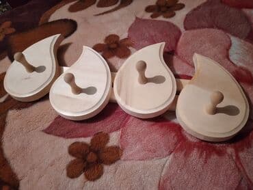 электро парилка: Продаю красивую вешалку для сауны. Материал: липа. Исполнение: "капля" — 1