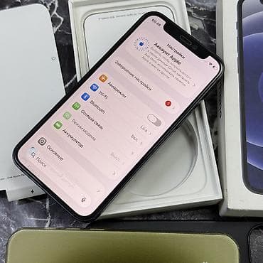 iphone es: IPhone 12 mini, Б/у, 128 ГБ, Синий, Чехол, Коробка, 74 % — 4