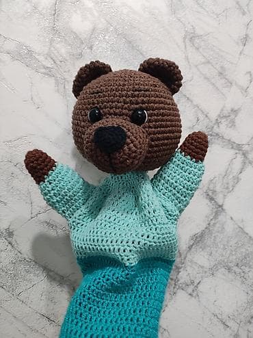 asus transformer book: Вязаный кукольный театр. изготовлен из пряжи полухлопок, глазки на — 9