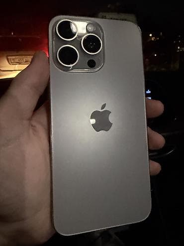 7 iphone: IPhone 15 Pro Max, Б/у, 512 ГБ, White Titanium, Защитное стекло, 100 % — 1