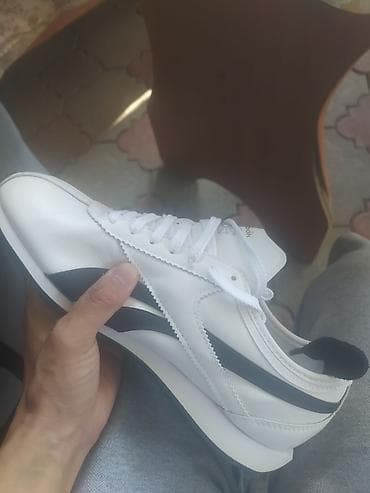 Личные вещи: Кроссовки Reebok Royal Glide Ripple Clip (белые с чёрными вставками) — 2
