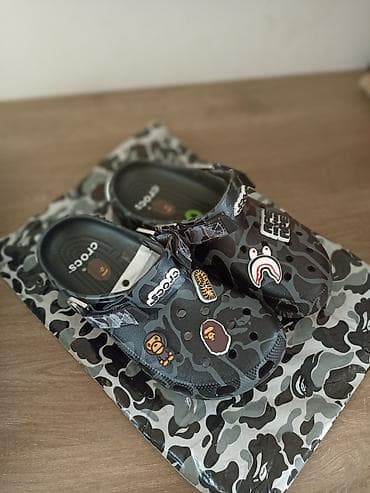 камуфляжы: Сабо, 41.5, Crocs, Новый, цвет - Серый — 1
