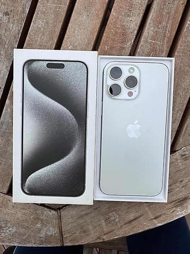 iphone 6 pro: IPhone 15 Pro Max, Б/у, 256 ГБ, White Titanium, Коробка, 100 % — 1