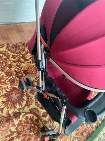 хозяйственная сумка на колесах: Коляска, цвет - Коричневый, Б/у — 4