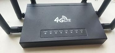 Модемы и сетевое оборудование: 4GLTE через сим еарты 4G/5G+ WiFi роутер с внешними антеннами — 6