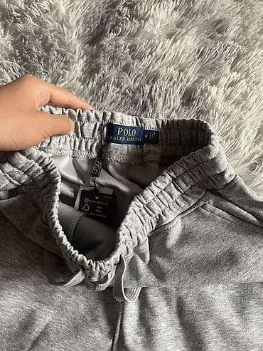 шорты поло: Серые мужские шорты Polo Ralph Lauren. - Модель — 3