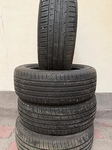 diski r19: Шины 215 / 55 / R 17, Лето, Б/у, Комплект, Легковые — 2