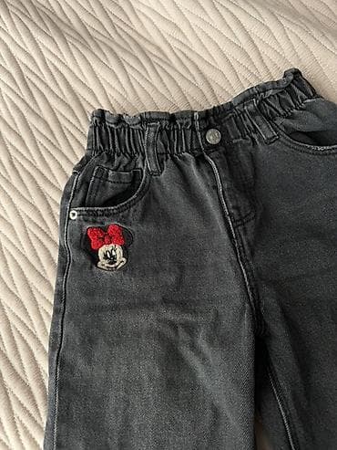 Коляски: Детские джинсы ZARA x Disney, серо-черные - Коллекция Disney: вышитый — 3