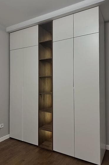 шкаф открытый: Шифоньер, шкаф для одежды, Прямой, ЛДСП — 1