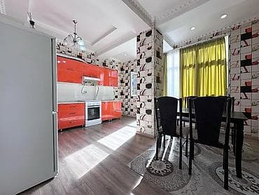 квартира бишкек долгосрочная аренда: 2 комнаты, С мебелью полностью — 5