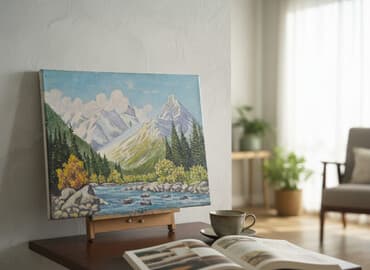 Авторские картины маслом на холсте на двп 40 на 35 - Живописные