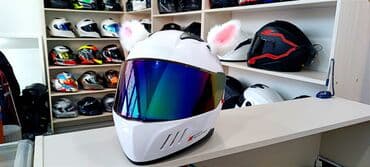 bwm самурай: Шлем с Ушками . с Визором Хамелеон и Встроенными Очками + — 4