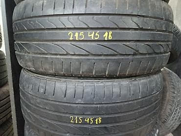 21545: Шины 215 / 45 / R 18, Лето, Б/у, Пара, Легковые, Япония — 1