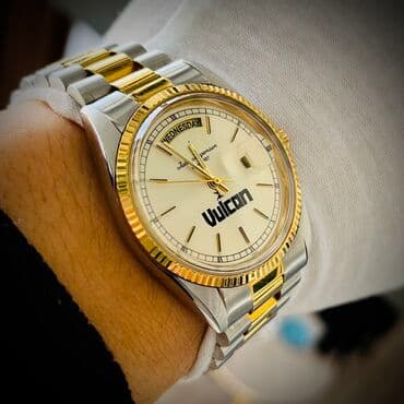 шикарный золотые комплекты с бриллиантами: Классические часы часы, Rolex, Аллой, Швейцария, Оригинал, Мужские, Б/у — 2