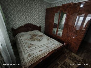 Спальный гарнитур, Б/у, Двуспальная кровать, Трюмо, Тумба, Турция, Дерево, Самовывоз