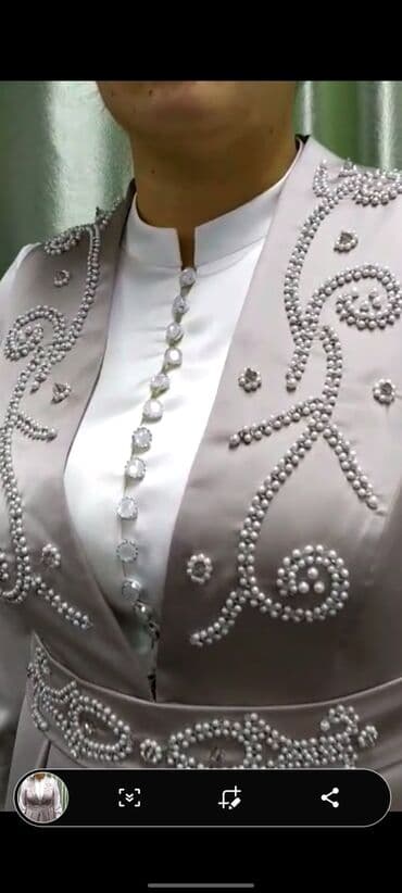 свадеб платье: Платье на кыз узатуу. Шито на заказ, из качественного материала — 6