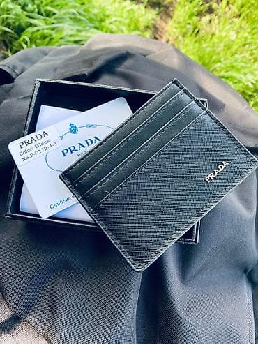 сумка фирменная: Картхолдер, цвет - Черный, Новый, Унисекс — 2