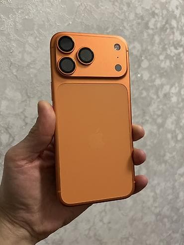 samsung 02: IPhone 17 Pro Max, 256 ГБ, Оранжевый, Зарядное устройство, Коробка, 100 % — 1