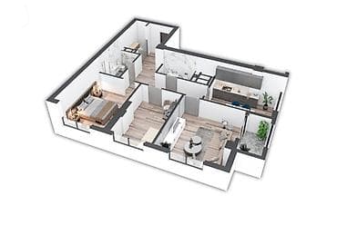 квартиы: 3 комнаты, 90 м², Элитка, 11 этаж — 3