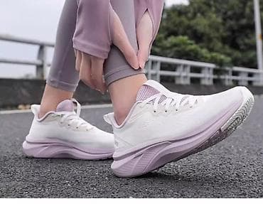 Личные вещи: Кроссовки Li-Ning, женские подростковые черные, белые - — 6
