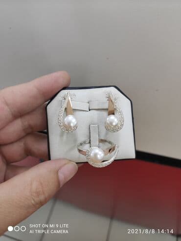 свадебные платья от производителя: Набор украшений, Проба 925, Женские, Новый — 3