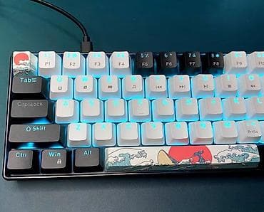 режим 10 с: Клавиатура, A4Tech, Механическая, Проводное подключение, Размер: 60% — 6