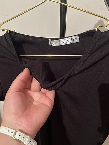 триколор: Черное платье LUNA, размер M. - Длина: макси - Крой: приталенный — 3