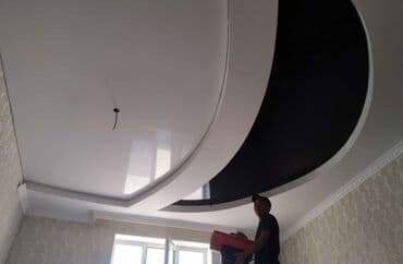 продажа стрейч пленки: Чёрный натяжной потолок Делаем любой сложности натяжного потолка — 7