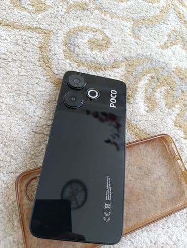 телефон poco m3: Poco M6, Колдонулган, 256 ГБ, түсү - Кара, eSIM, 2 SIM — 3