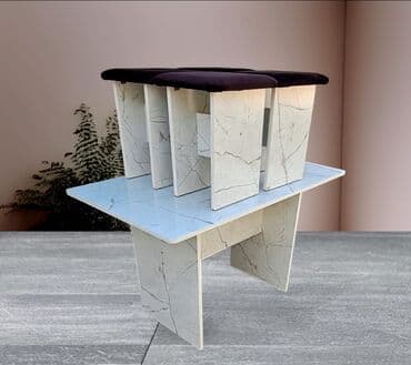 столы и стулья в рассрочку: Кухонный стол и стул, Новый, Платная доставка, Самовывоз — 4