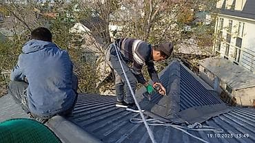 крыша жабат: Нолдон баштап крыша стяжка франтон фундамент кирпич штукатурка Жана — 10