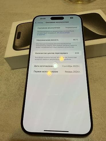 iphone хs: IPhone 15 Pro Max, 256 ГБ, Natural Titanium, Коробка, 86 % — 4