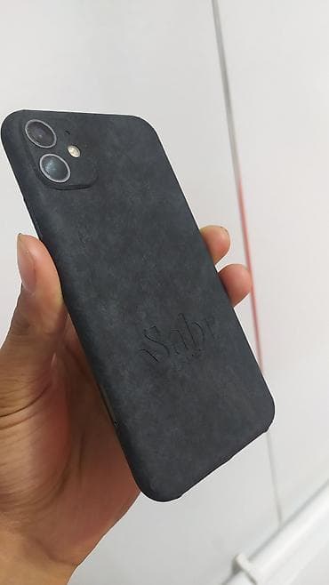IPhone 11, Б/у, 128 ГБ, Черный, Чехол, 100 %