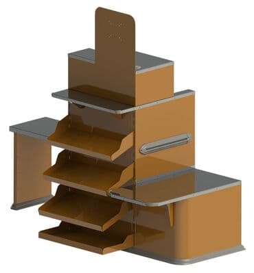 оборудование для кассы: Кассовый бокс - модель ЭКСПРЕСС-КАССА ТАУЭР Длина транспортера — 1