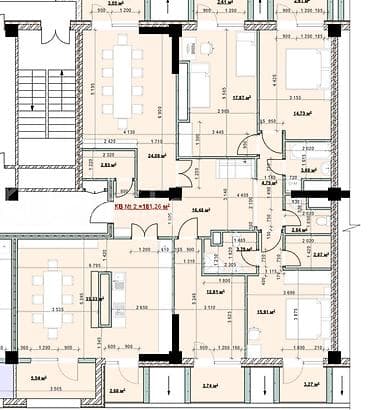 all group: 5 и более комнат, 181 м², Элитка, 13 этаж, Готовая ПСО (под самоотделку) — 3