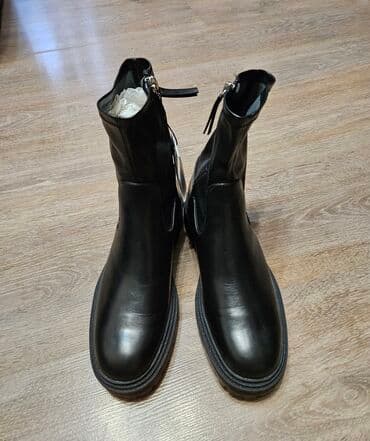 Ботинки и ботильоны: Ботинки, 37, Zara, Новый, цвет - Черный, Самовывоз — 3