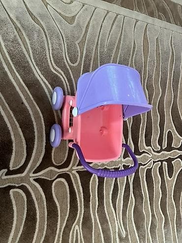 детские коляски с куклами: 1)Игровая коляска: - Материал: лёгкий прочный пластик - Цвет: розовый — 2