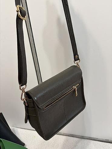 apple whatch: Сумка через плечо (кросс-боди), темно‑оливковый цвет. - Материал — 2