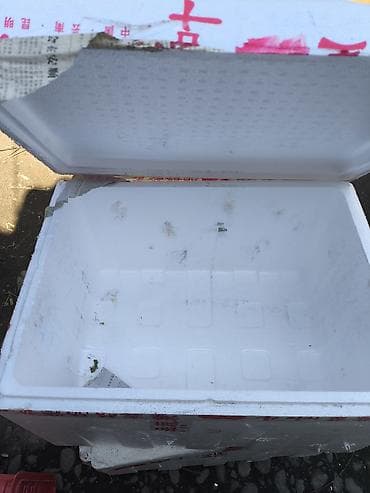 Пенопластовый термобокс с крышкой - Материал: вспененный полистирол