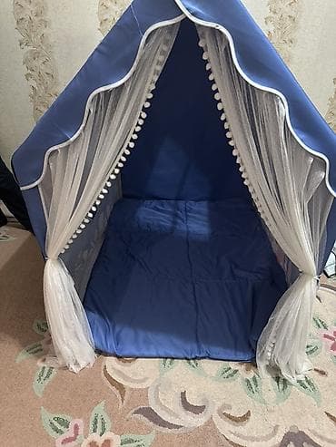 Детская игровая палатка-домик с мягким основанием - Форма домика с