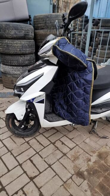 чехол для скутера: Чехлы Тканевые, С подушкой, цвет - Синий, Universal Seat cover, Новый, Самовывоз, Платная доставка — 2