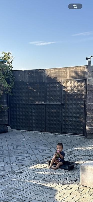 Стальные ворота и калитка - Материал: металл (стальные полотна на