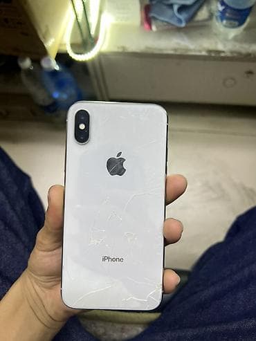 IPhone X, 64 ГБ, цвет Silver Face ID работает Описание: - Смартфон — 2