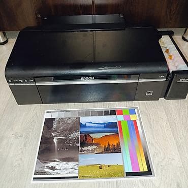 Модемы и сетевое оборудование: Epson L805с Wi-Fi 6 цветов печать с телефона, вместо картриджей — 1