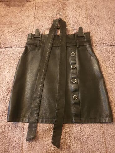 теннисный юбка: Б/у юбка из кожзама, состояние идеальное, как новая, размер М — 3