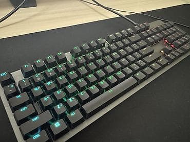 Настольные ПК и комплектующие: Клавиатура, Logitech, Механическая, Проводное подключение, Размер: 100% — 3