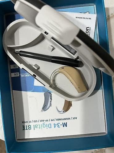 Цифровой заушный слуховой аппарат M-34 Digital BTE - Тип: заушный